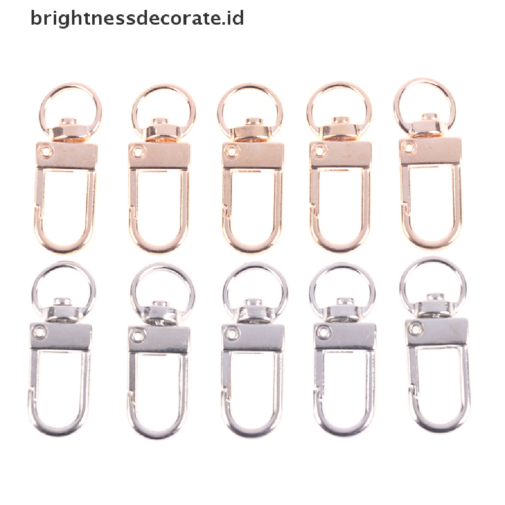 [Birth] 10pcs 13 * 34mm Kait Lobster Clasp Untuk Rantai Kalung &amp; Gelang Membuat Perhiasan DIY [ID]