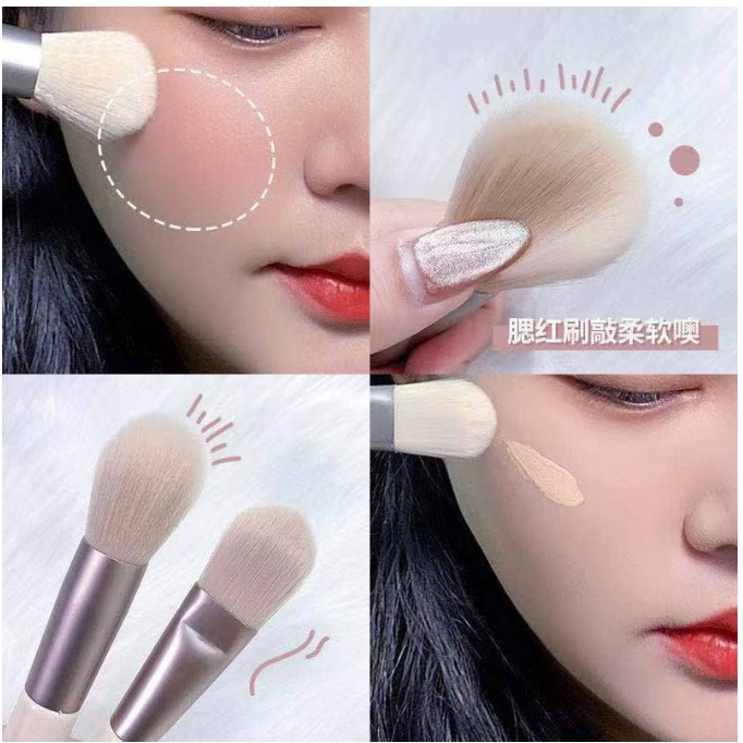 Kuas Set Make Up 8pcs Set Mini Travel MakeUp Brush halus lembut