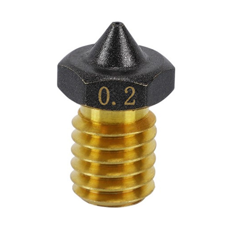 Zzz 0.2/0.3/0.4/0.5/0.6/0.8/1.0mm/1.2mm Nozzle Ujung CHT Kloning Aliran Tinggi Untuk Ender3