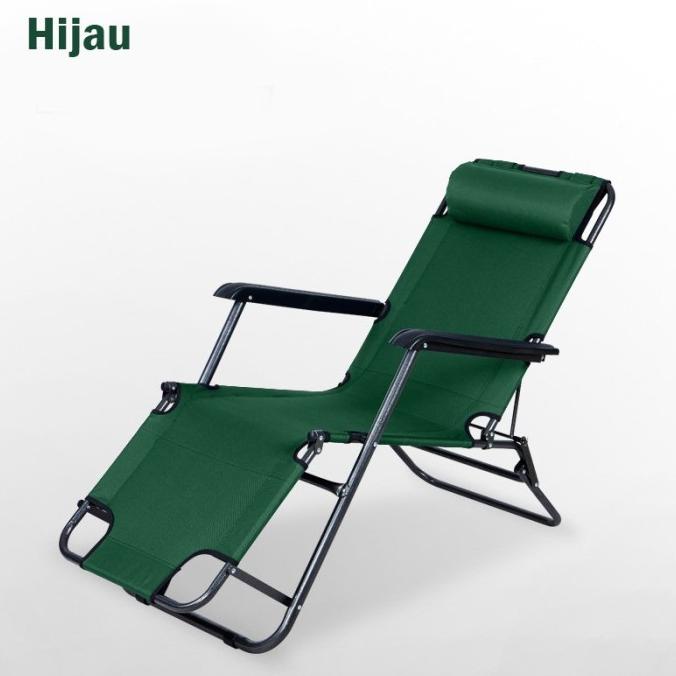 Kursi Lipat Panjang Kursi Malas Portable Kursi Panjang Outdoor Santai