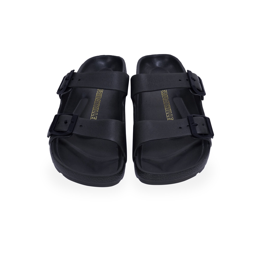 SANDAL SLIDE FRIDAY KILLER | CETERO BLACK YELLOW