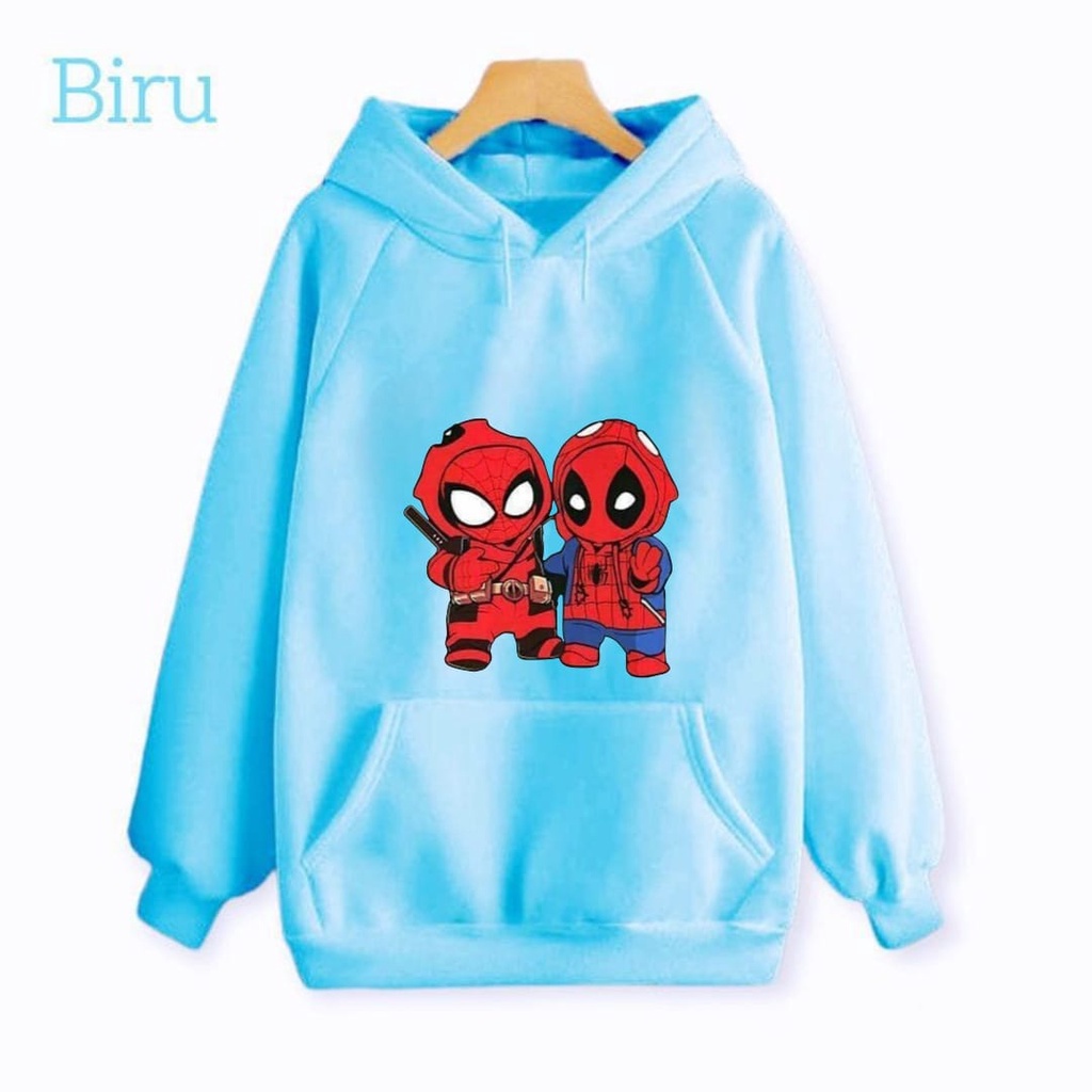 Hzl_outfit Sweater Hoodie Anak Laki-Laki Baby DeadPool