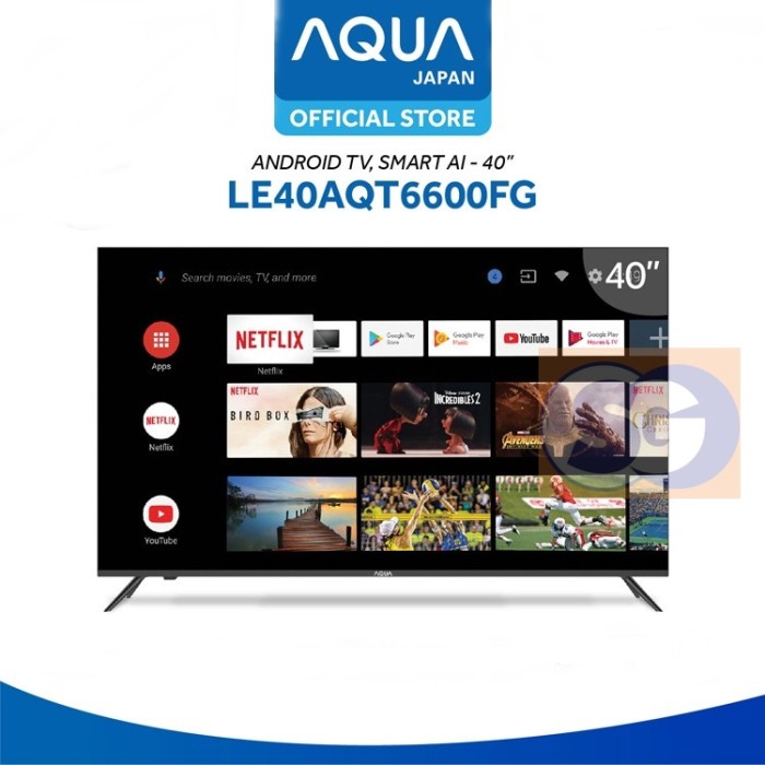 favorit] Aqua LED Android Smart TV 40 Inch / LE40AQT6600FG