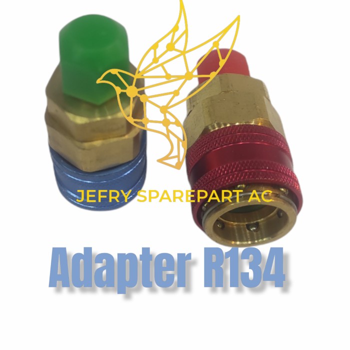 Akon Adapter Quick Coupler Qc12 Adaptor Ac Mobil Low High R134A R134 Set