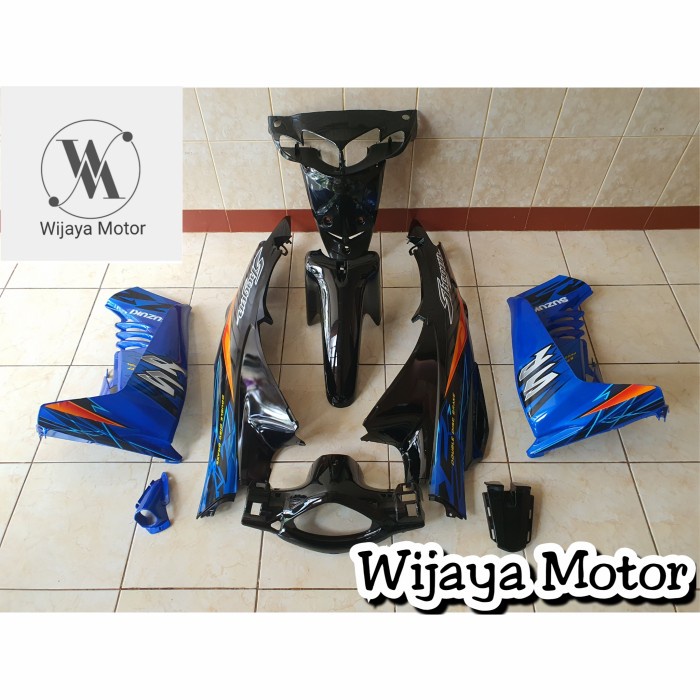 full bodi halus shogun r 125 / shogun sp 125 biru hitam wijaya motor