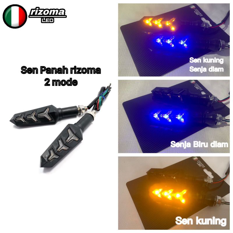 Sein Running Lampu Sen Led Rizoma L05-Dd14 Running Model Panah Buat Cb150r ,Vixion ,Cbr150r ,Vario150 ,Aerox ,Xabre ,Bison ,Gsx ,Ninja ,Dan Motor Lainnya Universal KING DIAMOND89