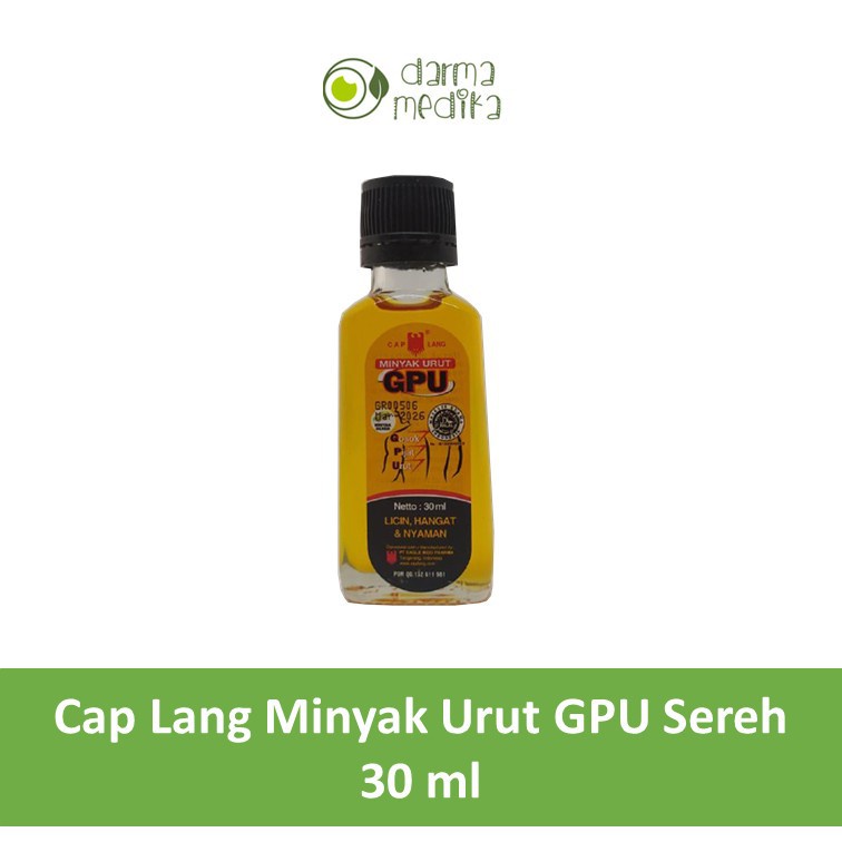 Minyak urut GPU 30ml 30 ml Minyak Aroma Sereh Caplang