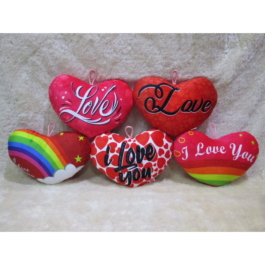 Bantal Love Bantal Motif Hati Kado Ulang Tahun Valentine M CBT
