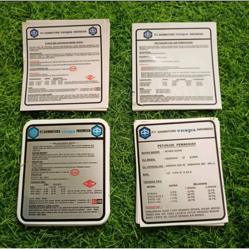 Stiker running stiker laci vespa exel exlusive px ps