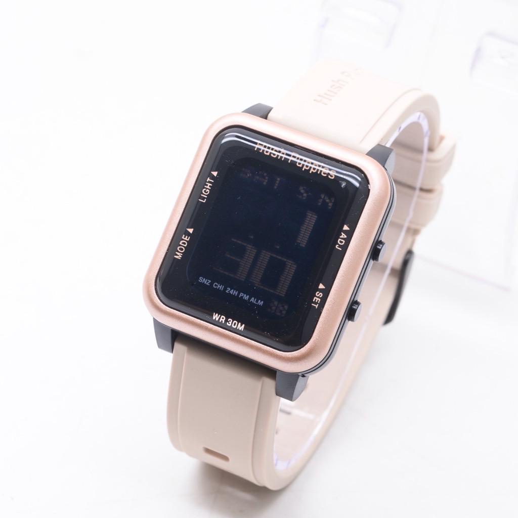 PA JAM TANGAN RUBBER DIGITAL SEGI HUSH PUPPIES GROSIR MURAH KARET SPORT LED PRIA WANITA COUPLE HP017