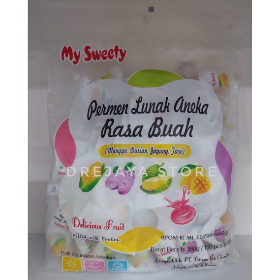 

Permen Lunak Aneka Rasa Buah My Sweety