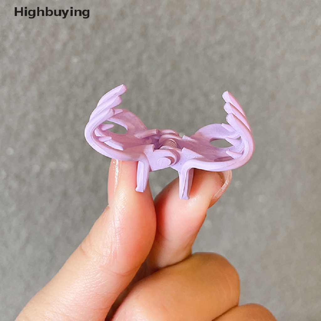 Hbid 10PCS High Ponytail Grab Clip Cute Matte Plastik Mini Hair Claws Clips High Ponytail Grab Clip Anti-Kendur Tetap Artefak Ponytail Gesper Jepit Rambut Glory