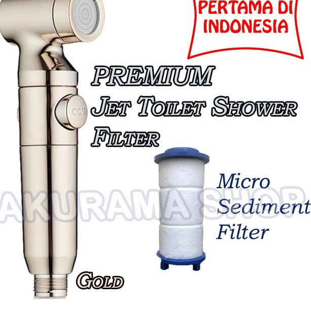 Depan1 Jet Shower Toilet Bidet PP Filter | Closet Kloset - Gold