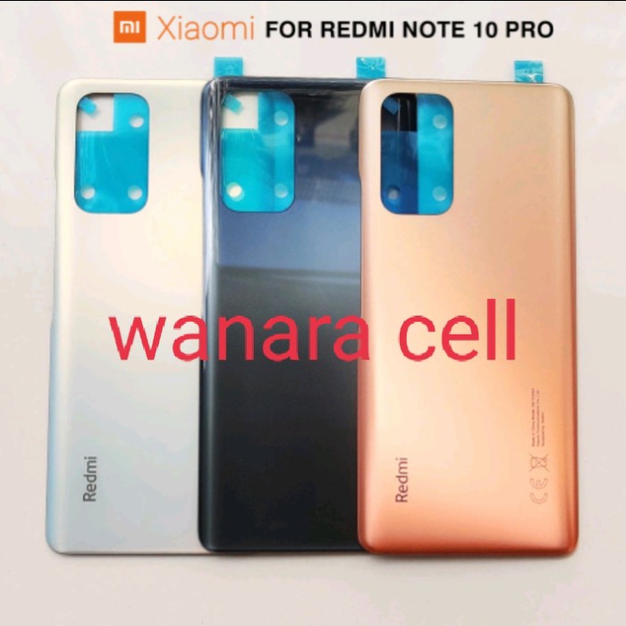 Hp Backdoor Back Door Kesing Belakang Xiaomi Redmi Note 10 Pro Ori