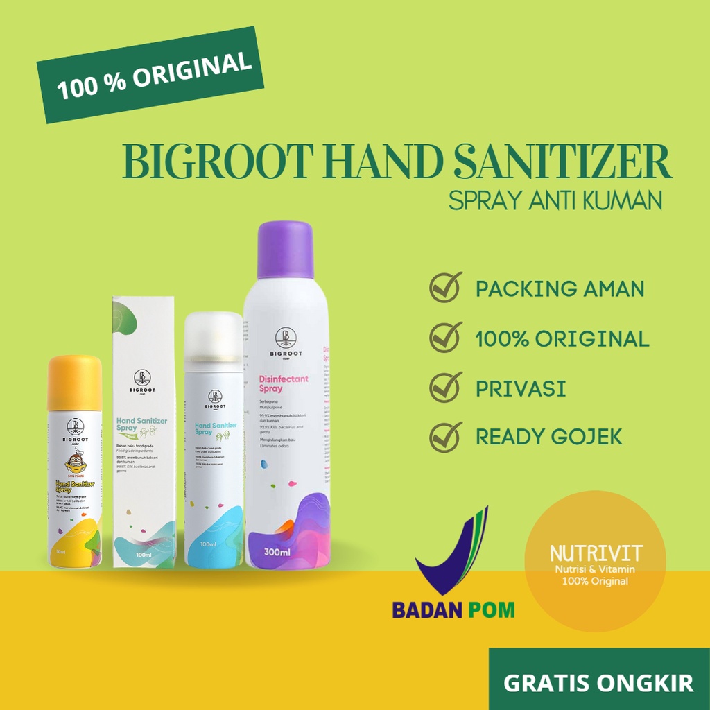 Bigroot foodgrade Hand Sanitizer Spray Bigroot Care