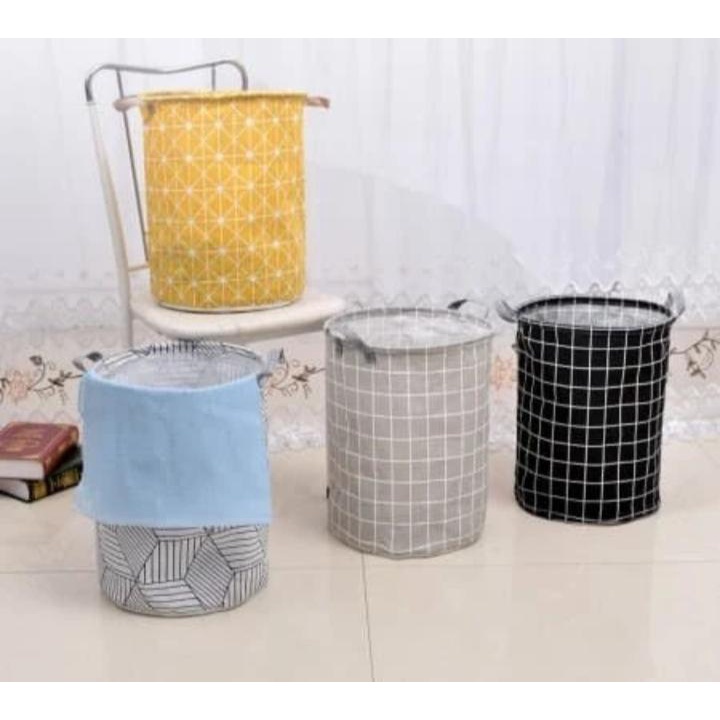 KERANJANG ANTI AIR NEW TEMPAT BAJU KOTOR CUCIAN LAUNDRY BAG STAND HAND