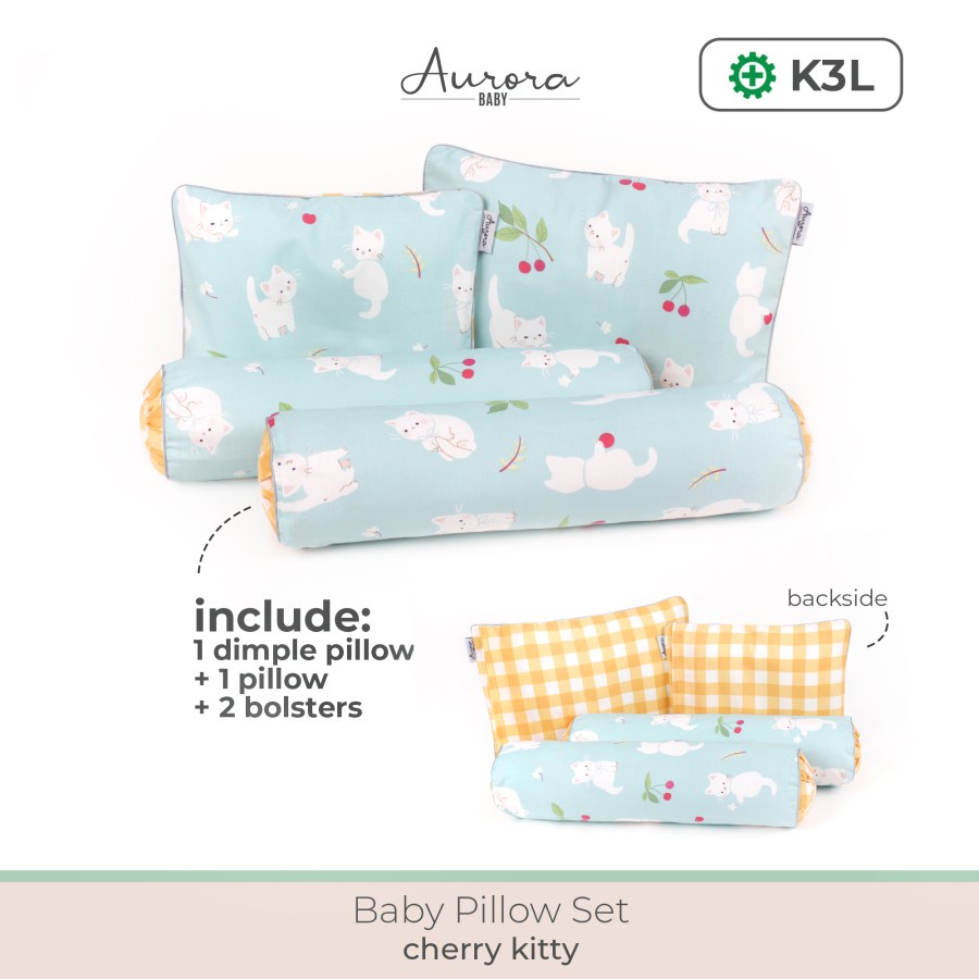 Sumimo Aurora Baby Pillow SET / Bantal Guling Set Aurora Lengkap / Bantal Bayi Anak 0-3 Tahun