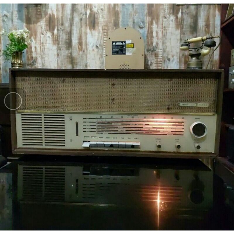 Radio Grundig 3367 tahun 1962 Nyala Normal Grundig Tabung Jadul