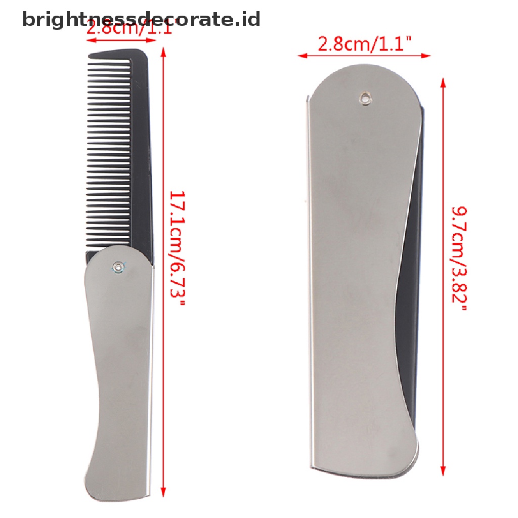 [Birth] Sikat Sisir Rambut Portable Foldable Massage Hair Comb Alat Penata Rambut Lipat [ID]