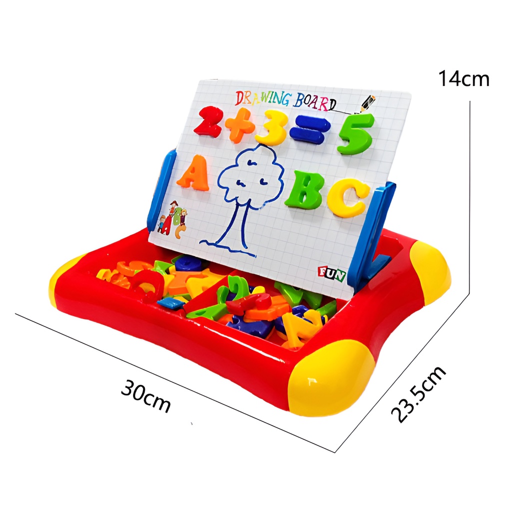 Drawing Board Magnetic Mainan Edukasi Anak | Mainan Menggambar Anak | Hadiah Ulang Tahun Anak Cowok