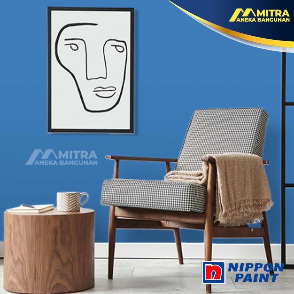 Jual CAT TEMBOK EKSTERIOR INTERIOR NIPPON PAINT FOUNDER BLUE NP PB 1527