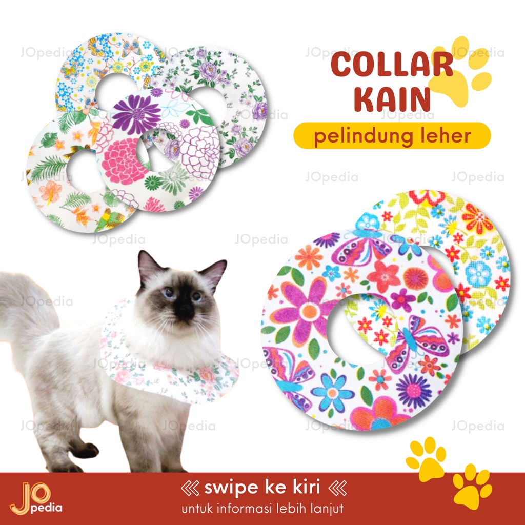 COLLAR KAIN Pelindung Leher Kucing Anjing Pengaman Pet Neck Protection