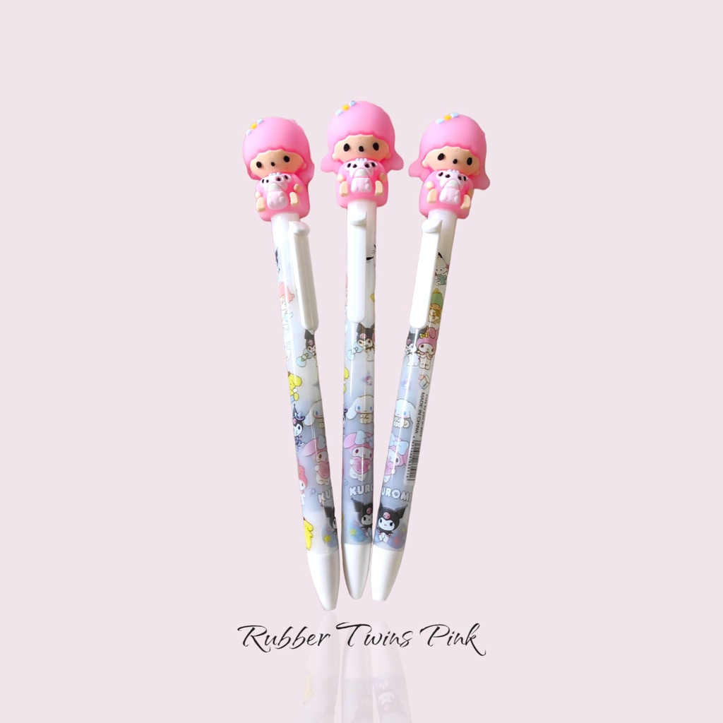 PULPEN RUBBER SANRIO PEN SANRIO PEN LUCU ATK PULPEN PULLPEN SANRIO KUROMI POMPOMPURIN CINNAMOROLL MY MELODY MELODYY HELLO KITTY KITTYY PULPEN HK ALAT TULIS KANTOR LUCU PULPEN TEKAN PULPEN ANAK @banyak