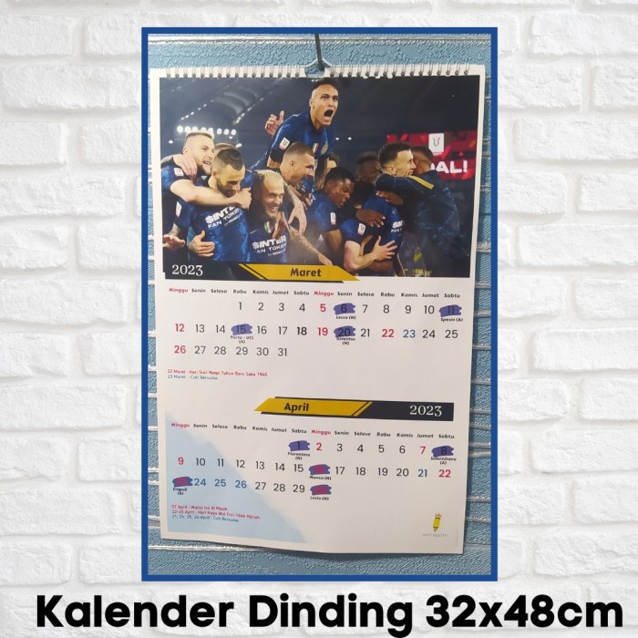 

Terlaris ✨ -Kalender 2023 Tema INTER MILAN - Kalender Meja- 2.1.23