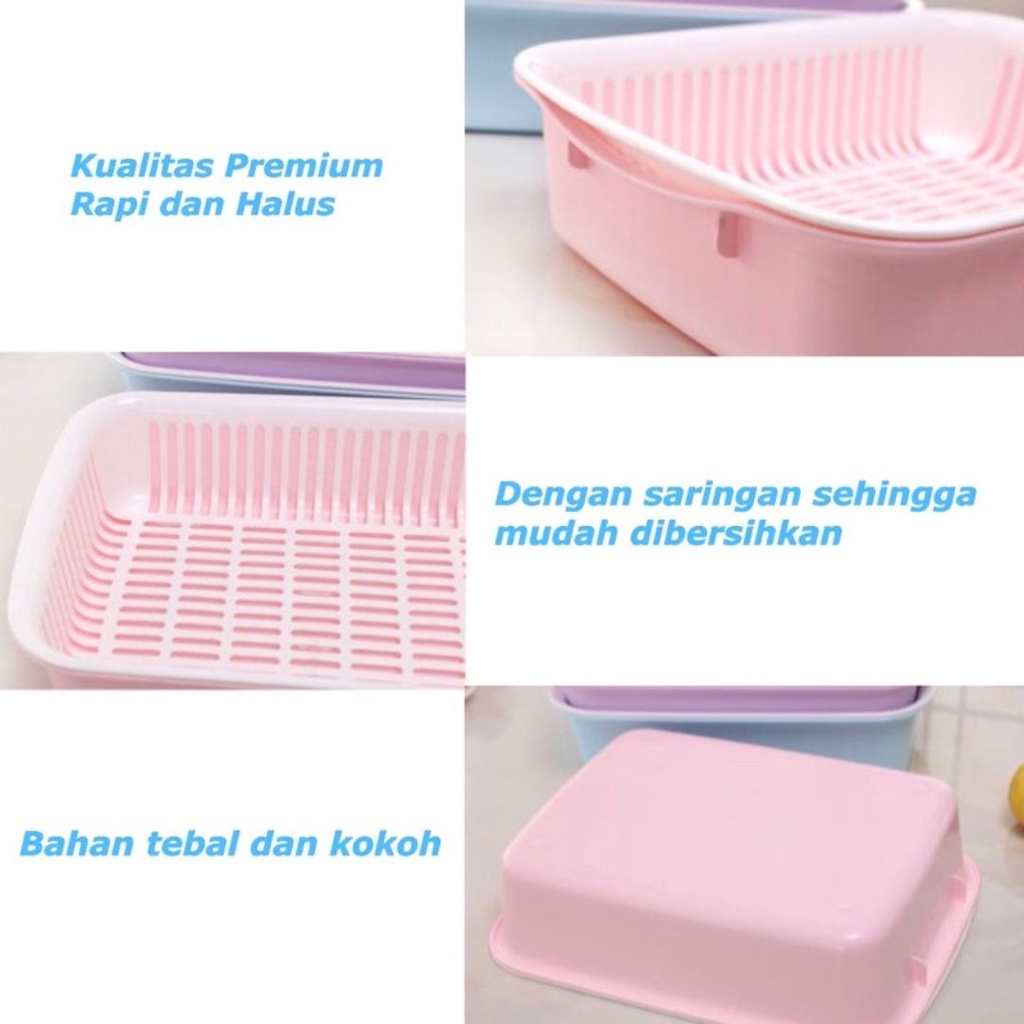 PET CAT LITTER BOX SARINGAN SET TEMPAT KENCING DAN KOTORAN PUP KUCING KELINCI HEWAN PELIHARAAN FEFARM