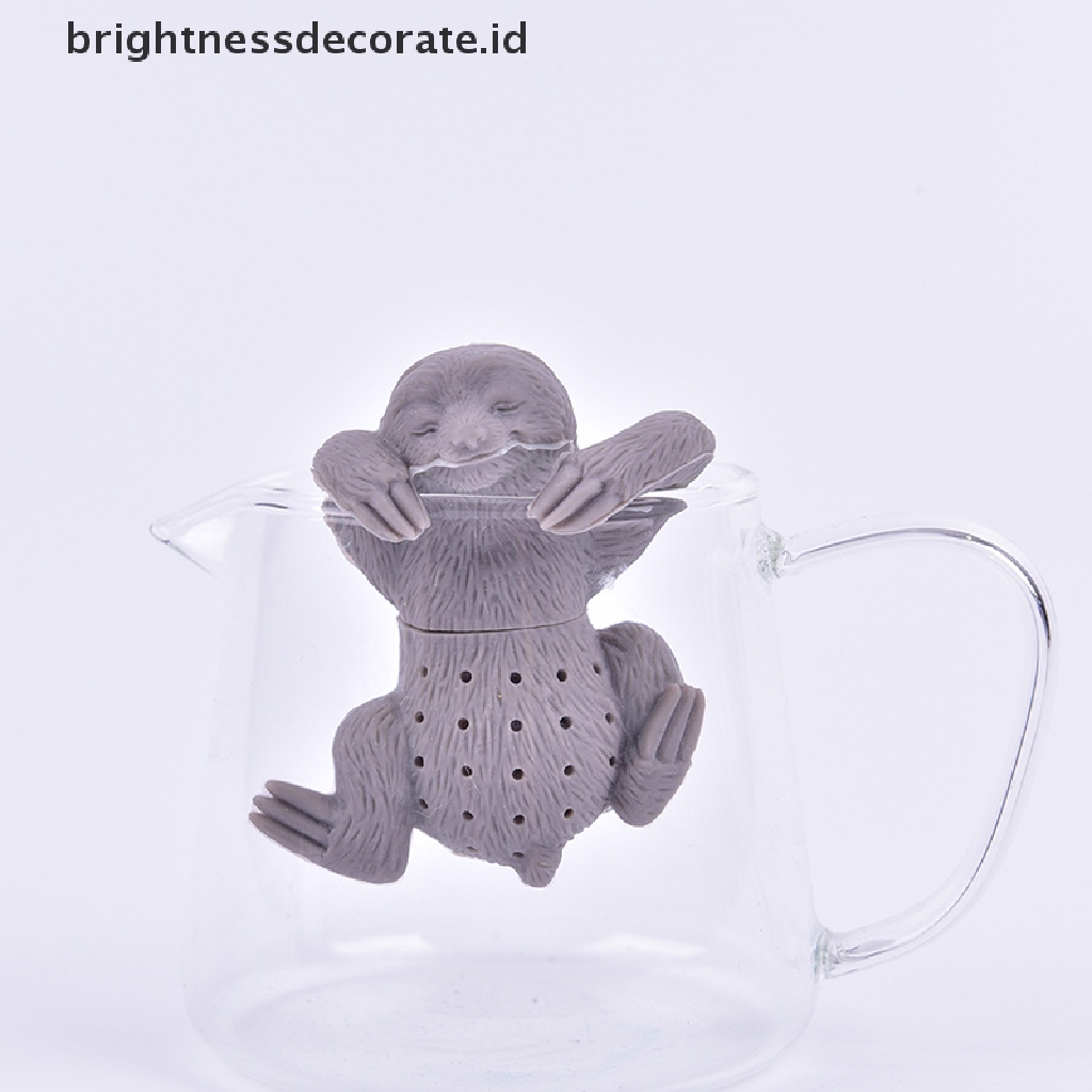 [Birth] Silikon Tea Infuser Creative Safety Tea Bag Filter Saringan Teh Sloth Tea Bag [ID]