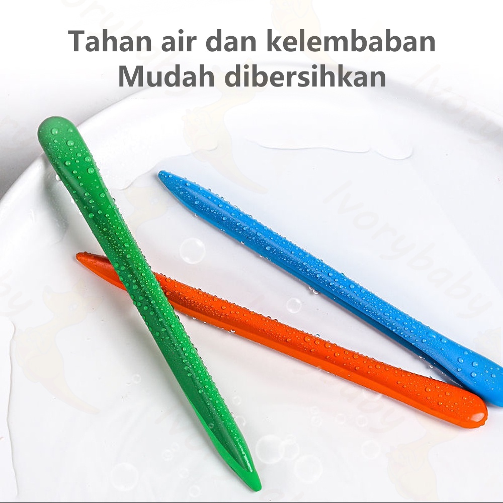 Ivorybaby 24/36crayon lab krayon kerayon plastik bentuk triangular anti kotor