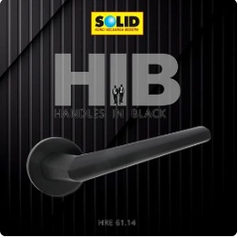 Solid HRE 61.14 handle black hitam roses pegangan gagang kunci pintu