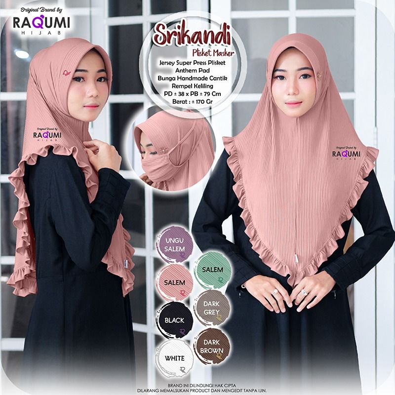 PROMO SRIKANDI ORIGINAL RAQUMI HIJAB | JILBAB JERSEY PROMO RAQUMI | JILBAB PLISKET JERSEY RAQUMI | J