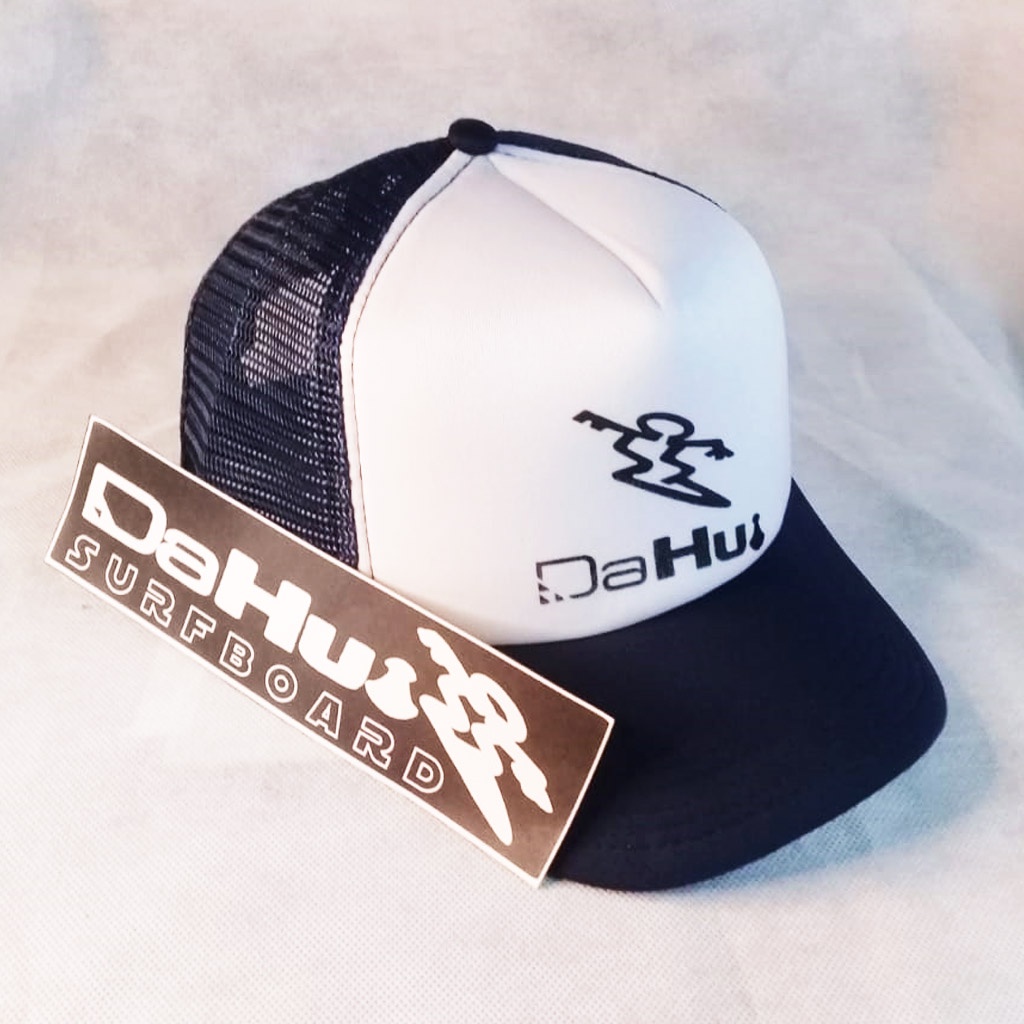 Topi Dahui Warna Hitam Model Jaring Trucker Surfing