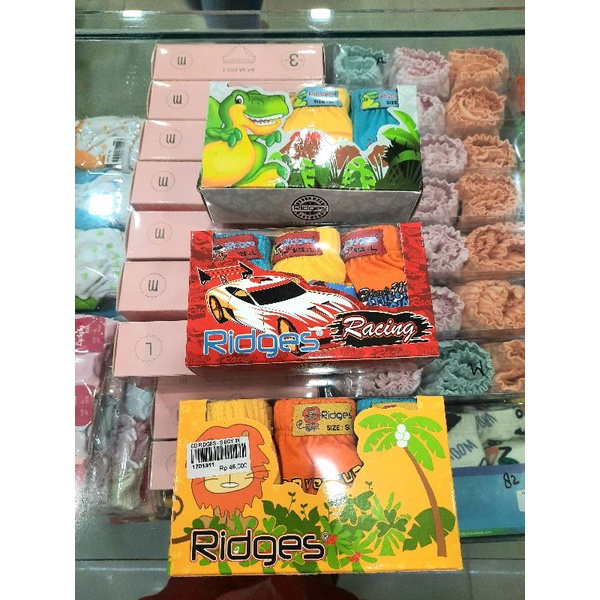 Celana Dalam Anak Ridges Isi 3pcs / Dalaman anak laki laki