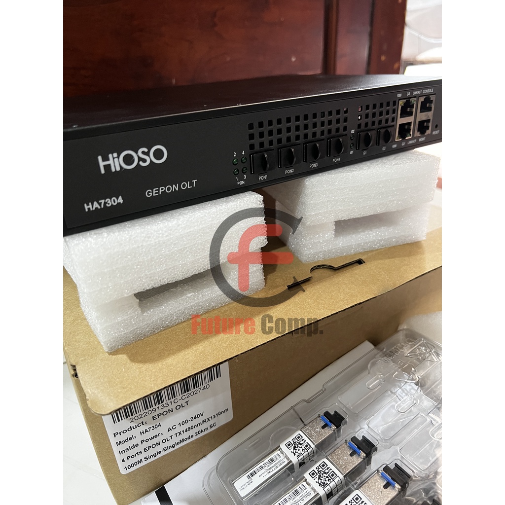 HIOSO HA7304 4PON EPON OLT With SFP