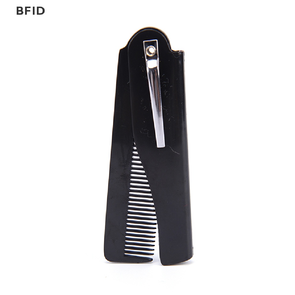 [BFID] 1pc Sisir Rambut Lipat Pocket Clip Hair Moustache Beard Comb Alat Styling Rambut [ID]