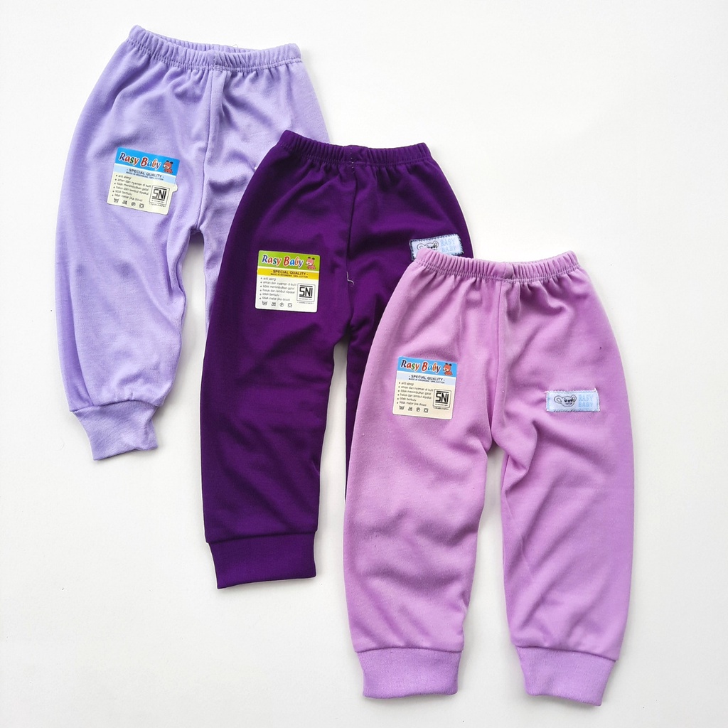 Terbaru Celana Panjang Bayi Lusinan Isi 1 Lusin legging baby newborn 0 4 bulan lembut