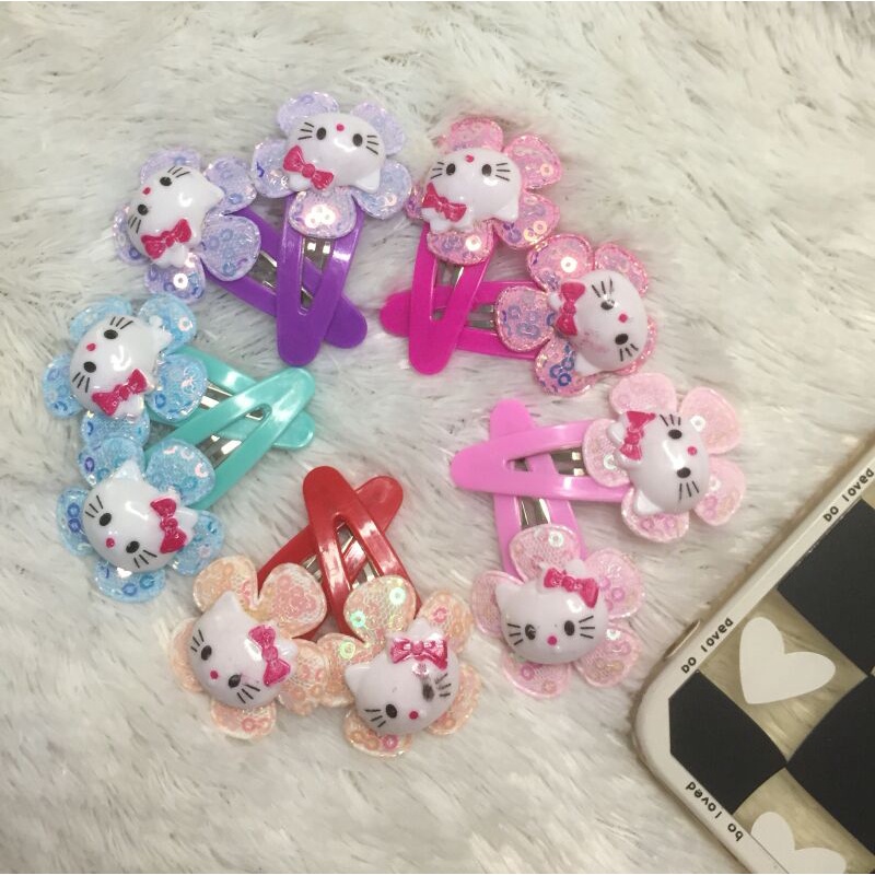 Jepit Rambut Hello Kitty / Hair Clips Hello Kitty / Hair Clips / Jepit Rambut Anak