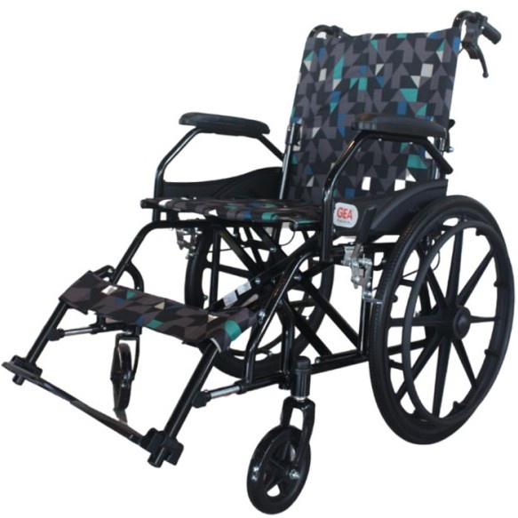 GEA KURSI RODA FS 863 BLACKSTEEL RODA BESAR - WHEELCHAIR GEA FS863