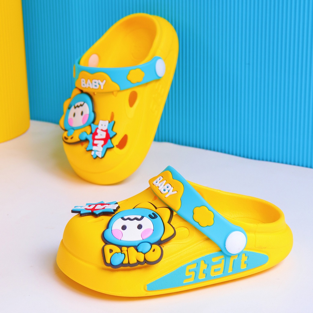 PROMO 10.10 PUNCAK Okaybaby B261 Sendal Sandal Slop Import Anak Laki-laki Perempuan Karakter Lucu