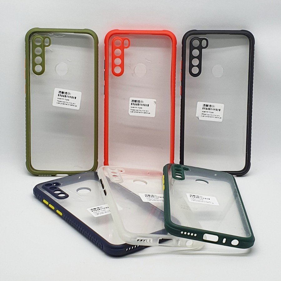 REDMI NOTE 9 PRO NOTE 9 NOTE 8 NOTE 8 PRO CASE SOFT DOFF UME MIQILIN HARDCASE CLEAR BENING CASING PROTECT CAMERA COVER PELINDUNG KAMERA