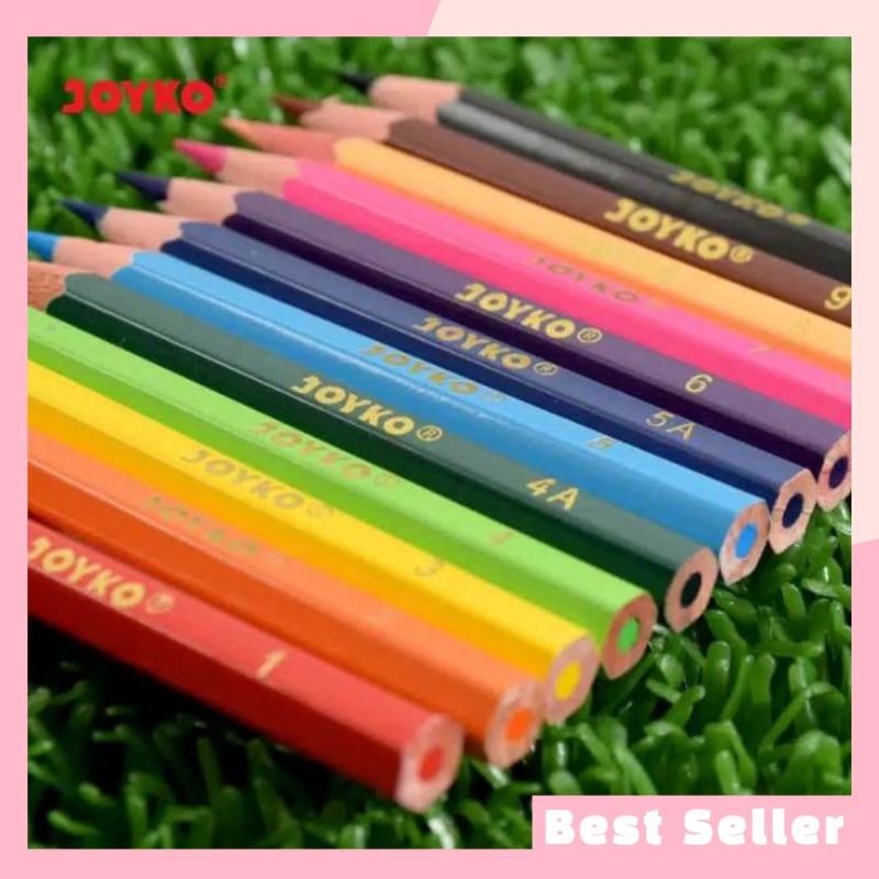 

Pensil Warna Kecil 12 Joyko CP-S12 Pendek Hexagonal Grip Set