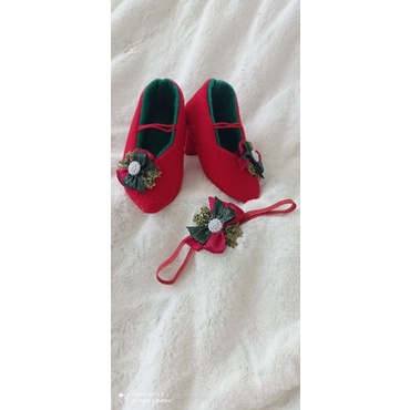 1 set (sepatu heels + bando)