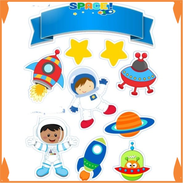 Ready Topper cake Astronot  baner kue ultah Toko_Arsha