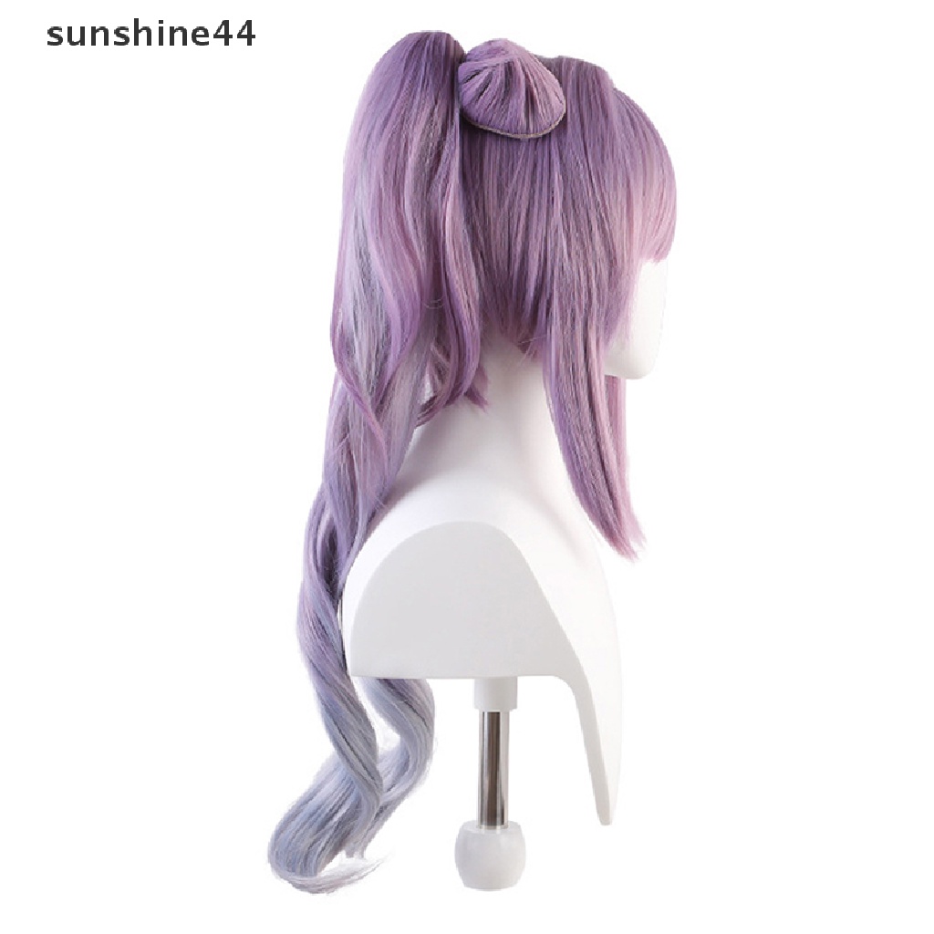 Wig Rambut Sintetis Cosplay Sunshine Game Genshin Impact Venti Keqing Barbara.