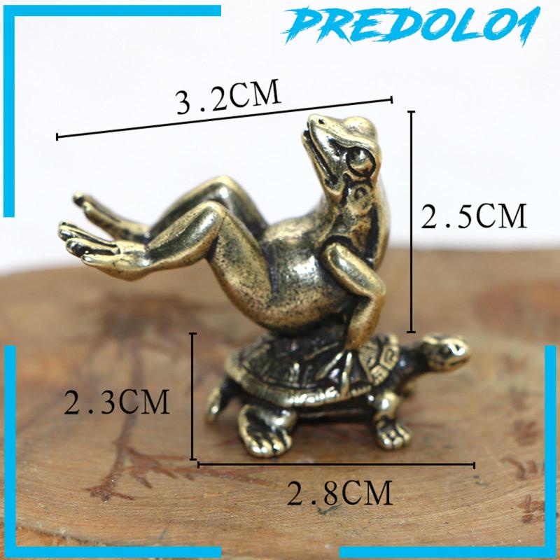 [Predolo1] Patung Kura Kodok Lucu Miniatur Alat Peraga Koleksi Dekorasi Desktop Kantor