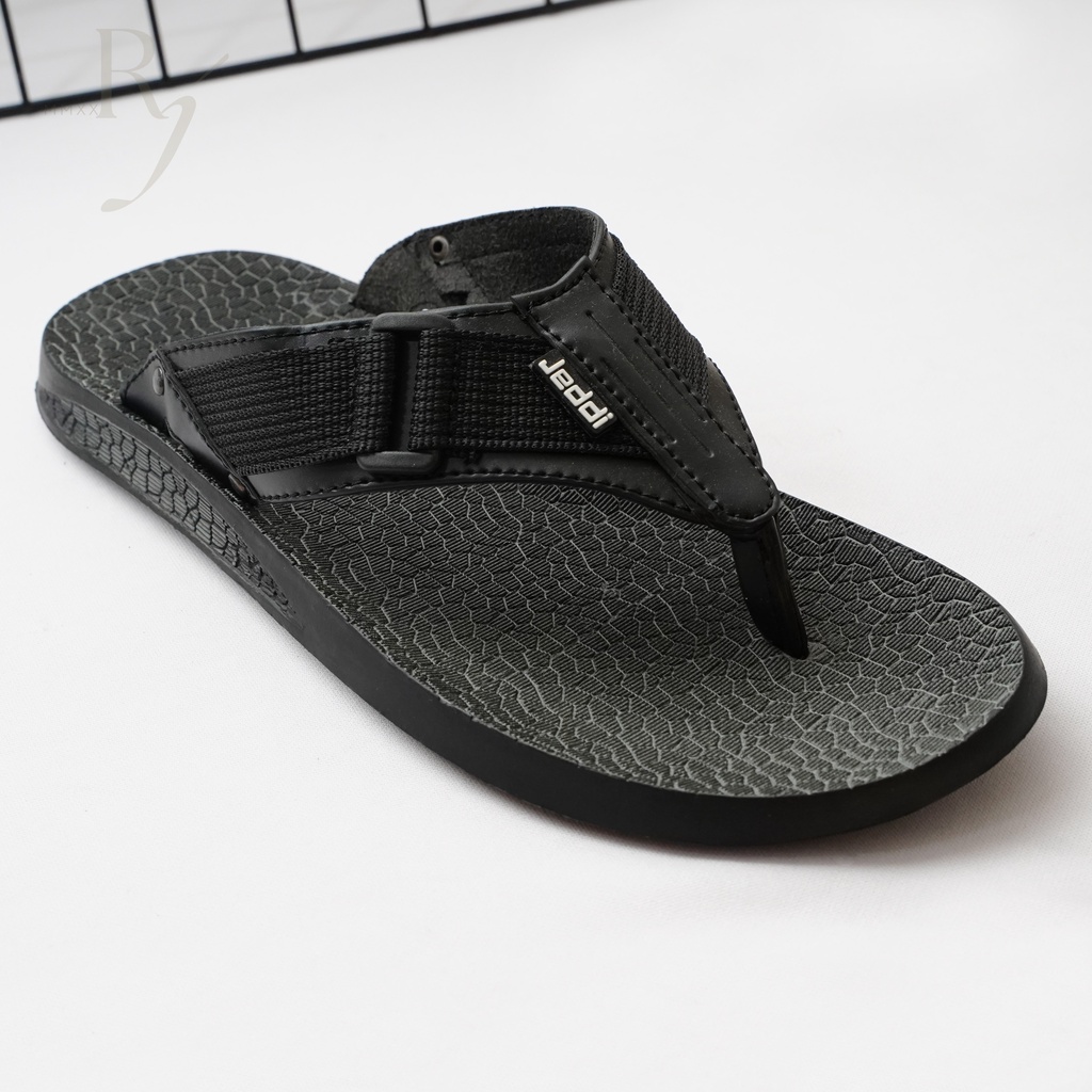 JEDDI [SPARTA NEW] Sandal Jepit Kulit Pria Sendal Japit Flip-Flop Cowok Premium Sandal Slide Kulit Pria