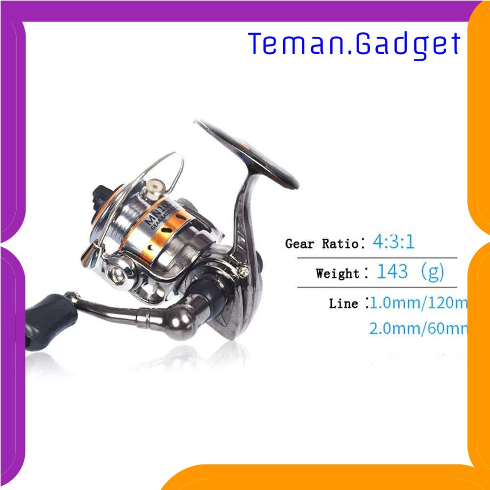 TG - PCN FuYang Reel Pancing Mini Spinning Fishing Reel 4.3:1 Gear Ratio - MN100