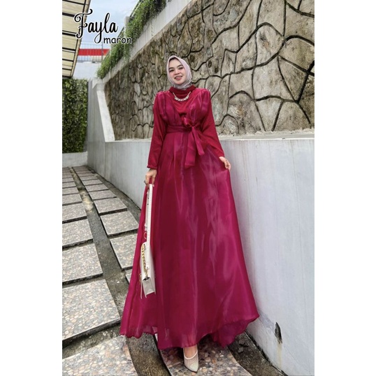 FAYLA gamis kondangan gamis pesta muslimah